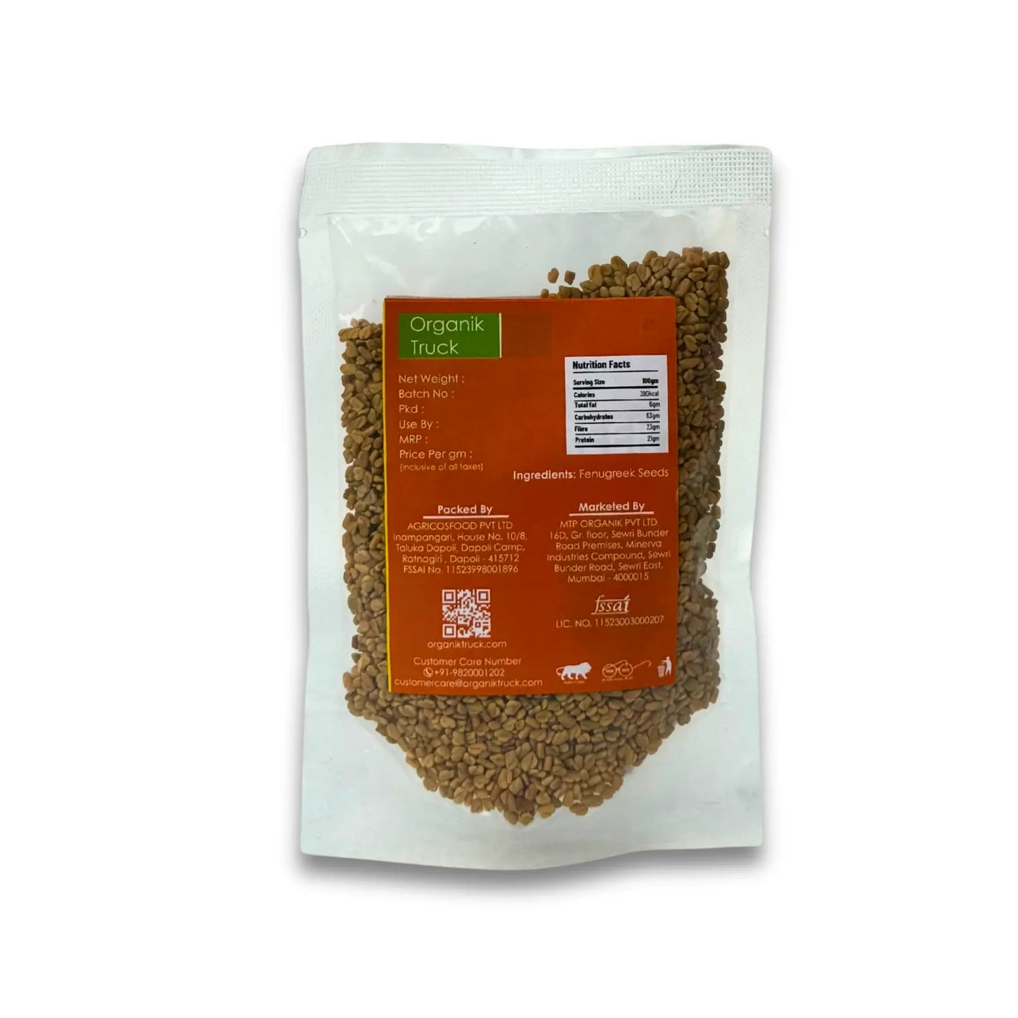 OT Fenugreek Seeds (Methi Dana) 100gms