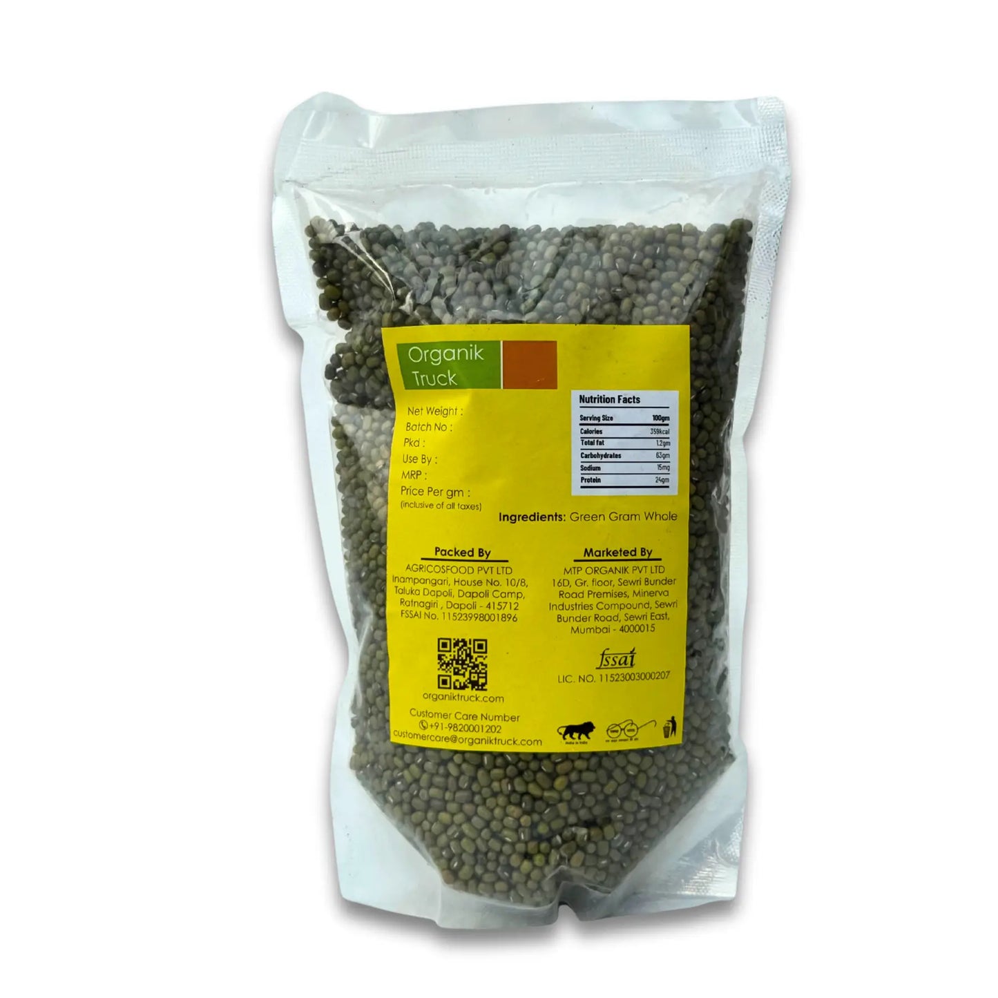 OT Green Gram Whole ( Green Moong ) 500gm