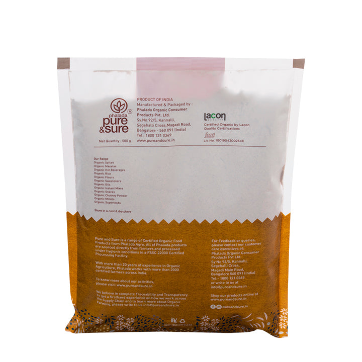 Pure & Sure Organic Ragi Flour (500gm)