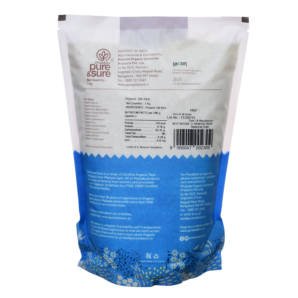 Pure & Sure Organic Idli Rice (1Kg)