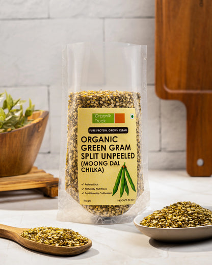 OT Split Green Gram Unpeeled (Moong Dal Chilka) 500gm