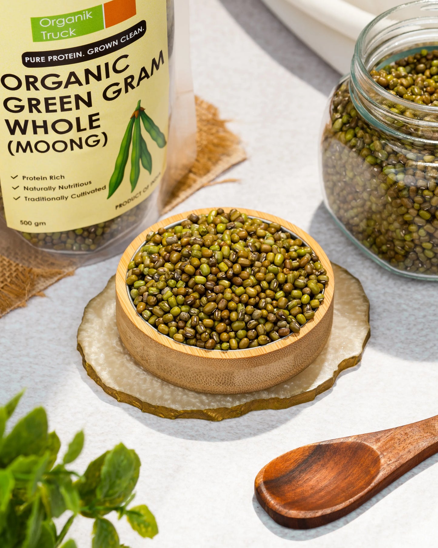 OT Green Gram Whole (Green Moong) 500gm