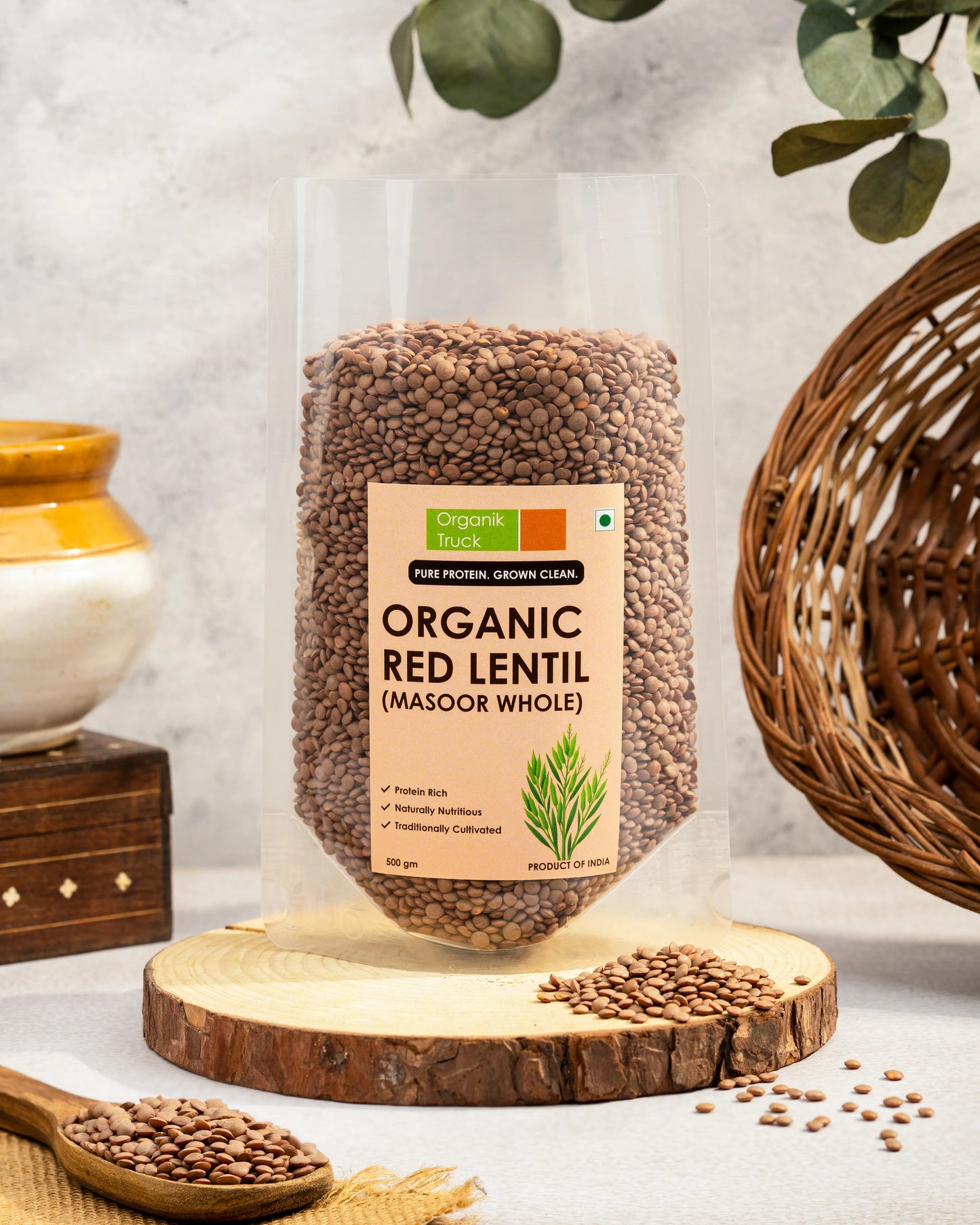 Red Lentil Whole (Masoor) 500gm