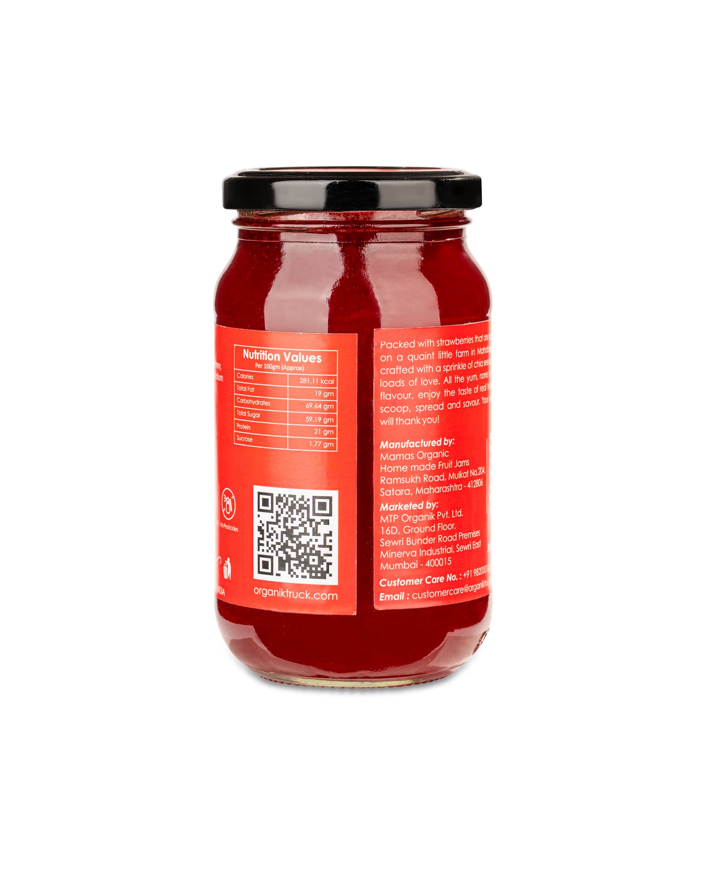 Strawberry Jam (500gm) - Packed with real fruit and nothing artificial