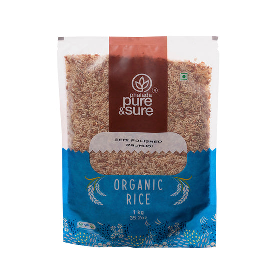 Organic Semi-Polished Rice (1Kg)