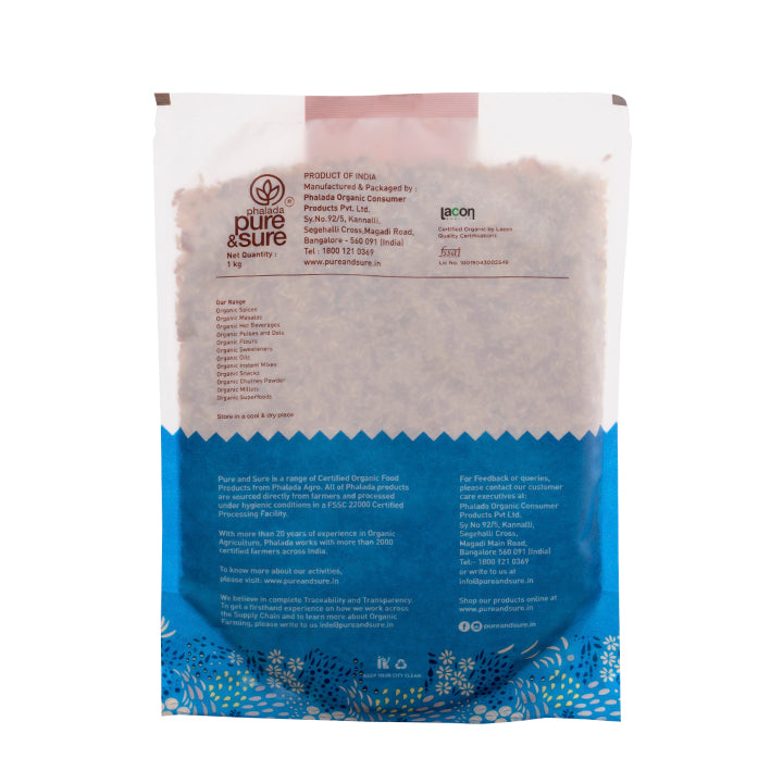 Organic Semi-Polished Rice (1Kg)