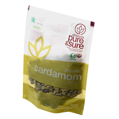 Pure & Sure Organic Cardamom Whole (50gm)