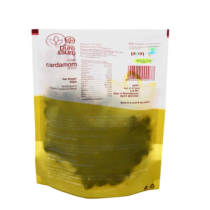 Pure & Sure Organic Cardamom Whole (50gm)
