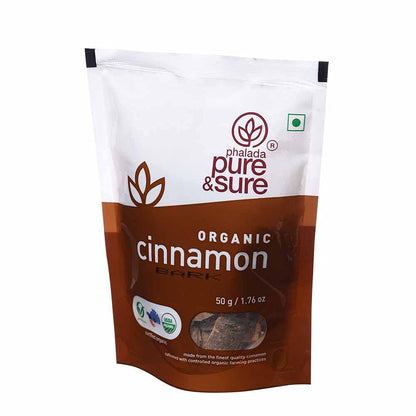Pure & Sure Organic Cinnamon Bark (50gm)