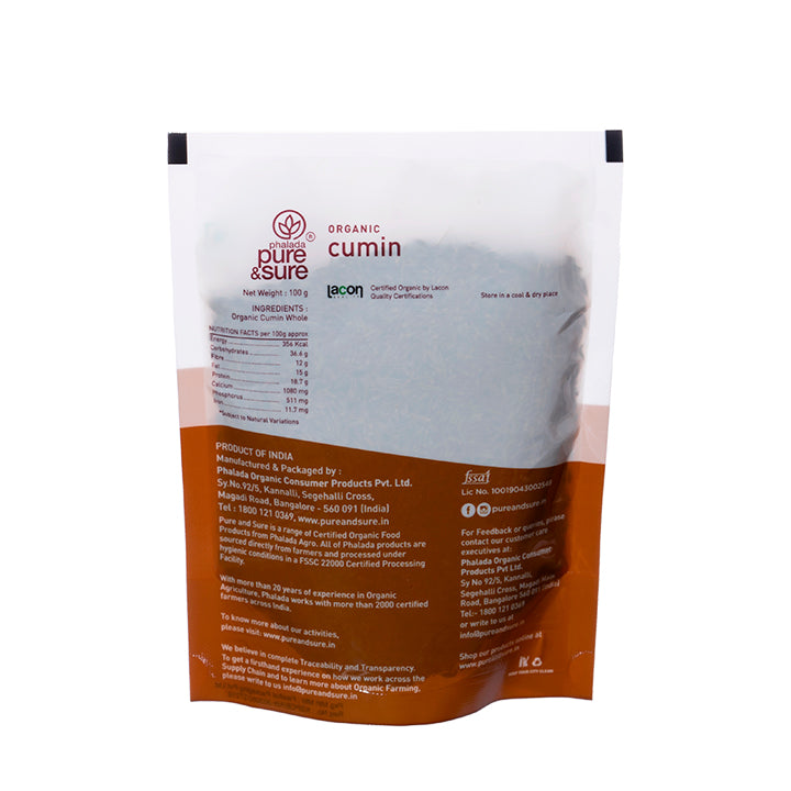 Organic Cumin Whole (100gm)