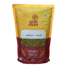 Pure & Sure Organic Green Gram Whole  (500gm)