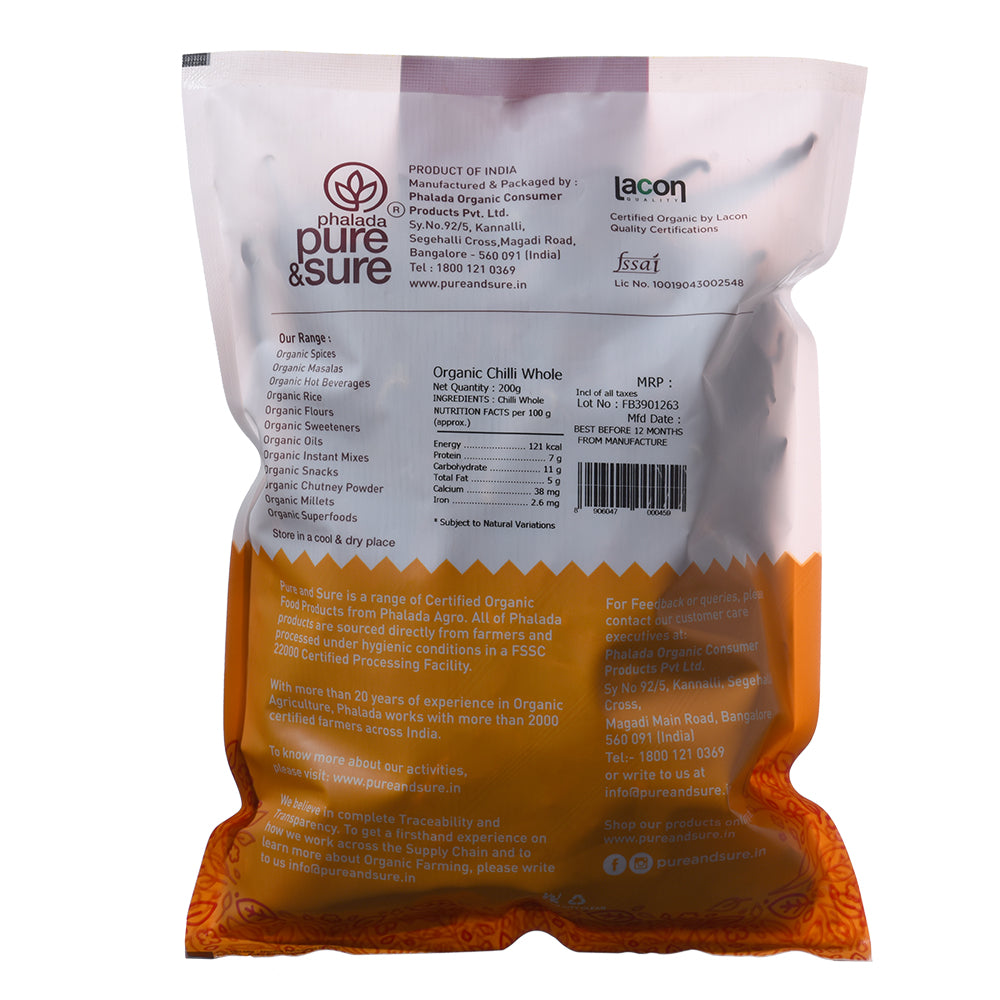 Organic Byadagi Chilly Whole (100gm)