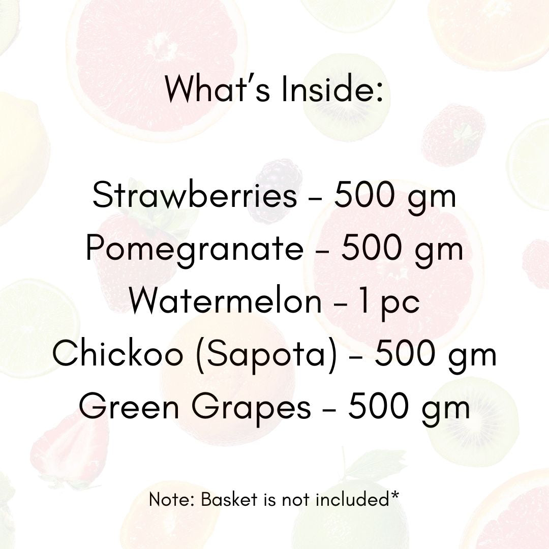 Healthy Fruit Basket – Premium Fresh Combo (5 Items)